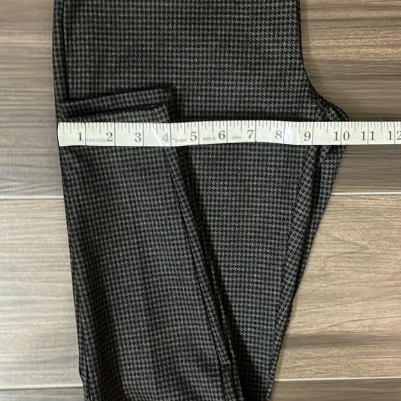 Zac & Rachel Leggings Ab Control Black Checkered Slim Fit Pants Size Small - Picture 8 of 9